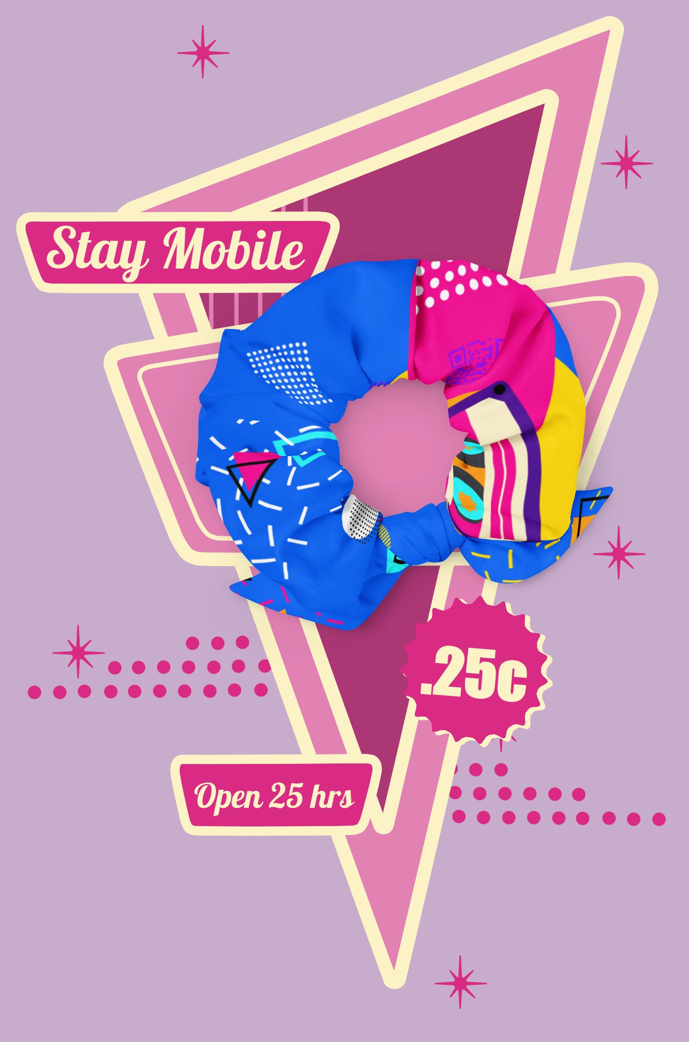80s Cassette Scrunchie
