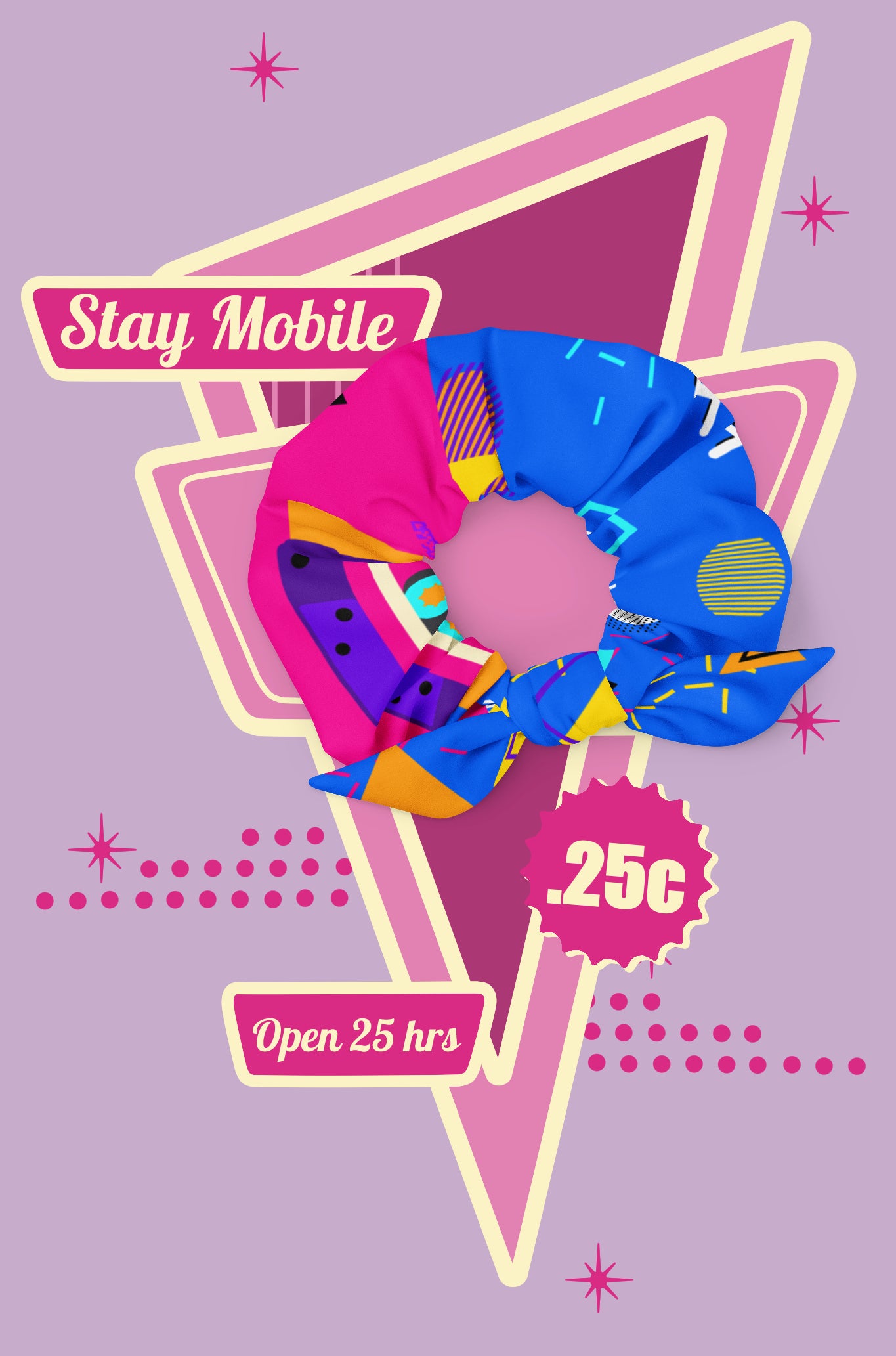 80s Cassette Scrunchie